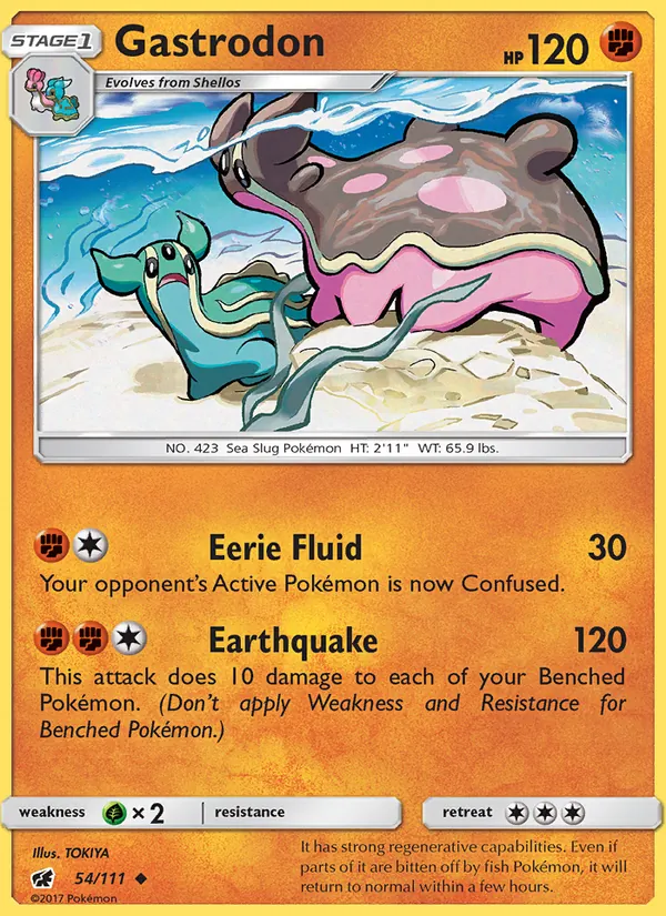 Gastrodon Pokémon card