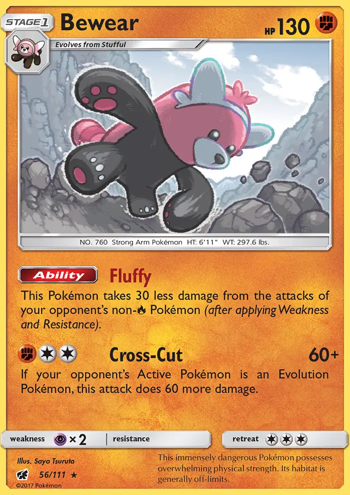 Bewear Pokémon card