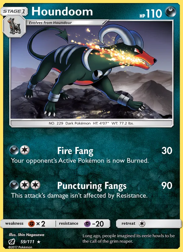 Houndoom Pokémon card