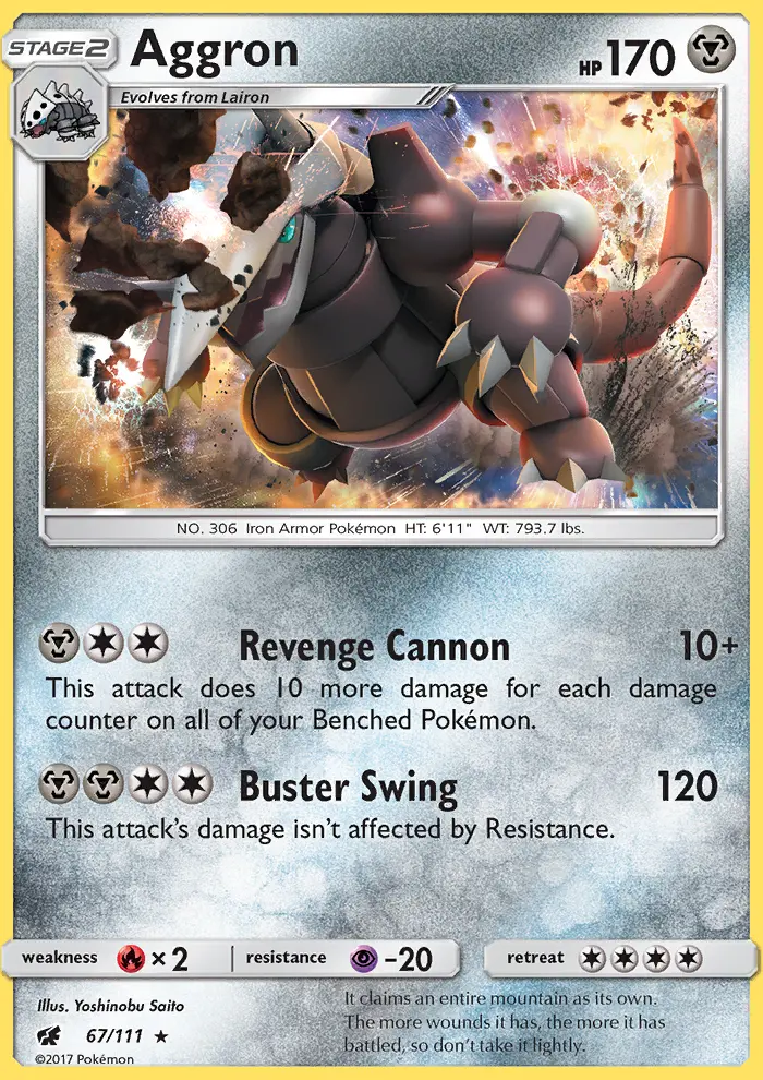 Aggron Pokémon card