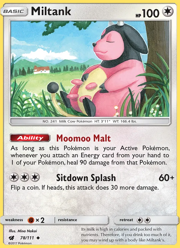 Miltank Pokémon card