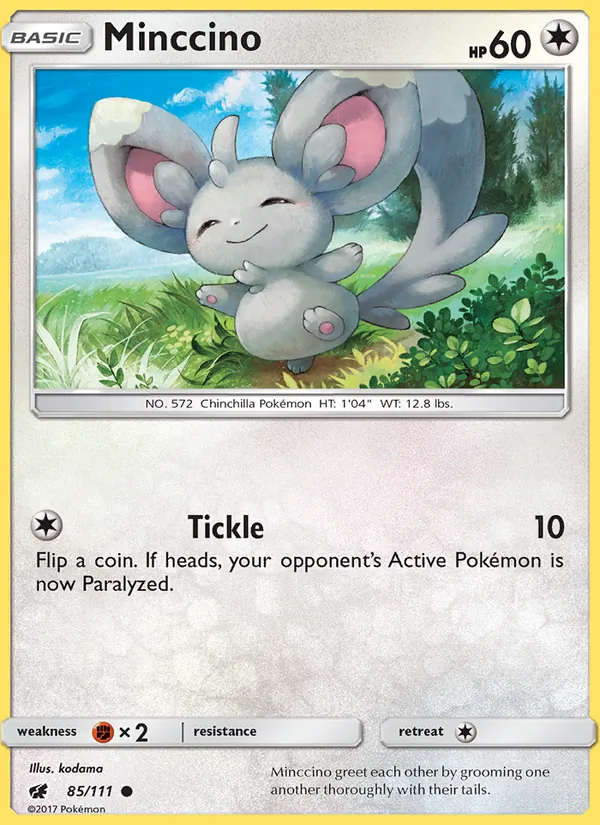 Minccino Pokémon card