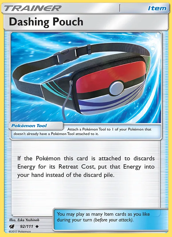 Dashing Pouch card