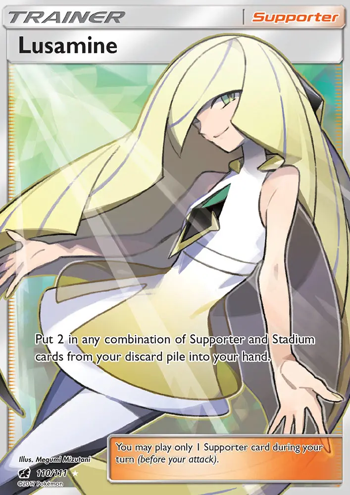 Lusamine Pokémon card