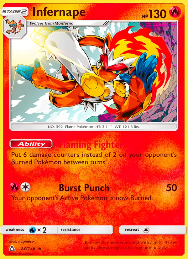 Infernape Pokémon card
