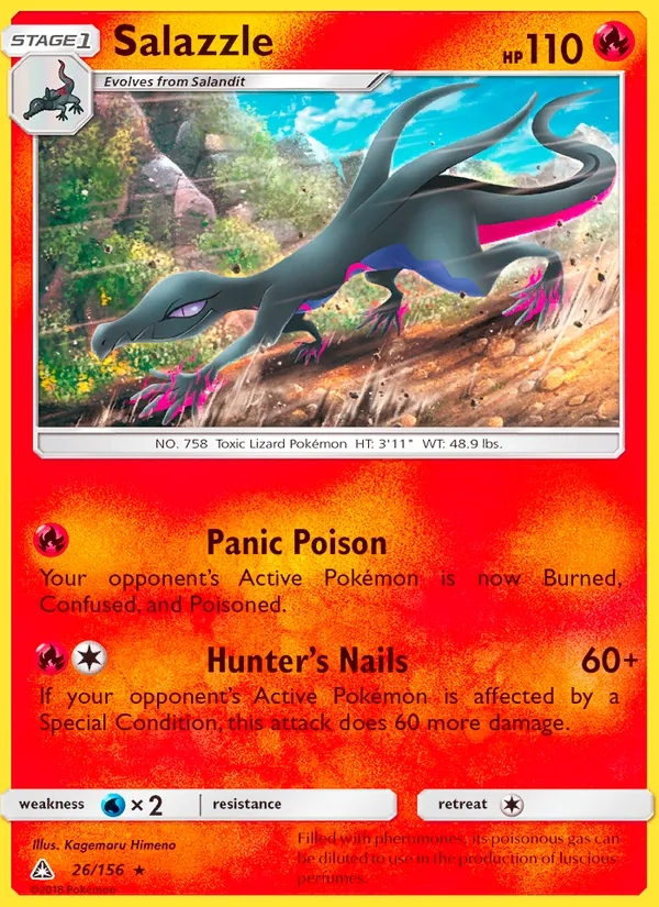 Salazzle Pokémon card