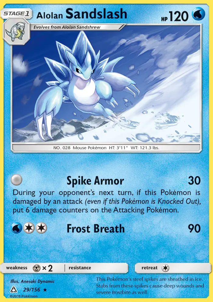 Alolan Sandslash Pokémon card
