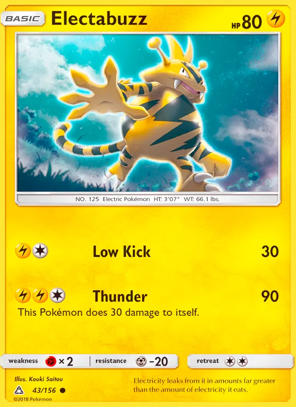 Electabuzz Pokémon card