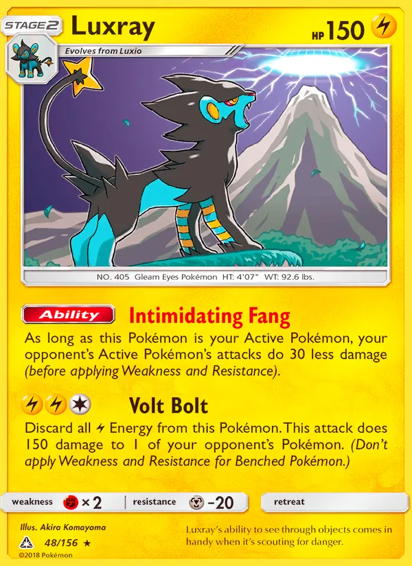 Luxray Pokémon card