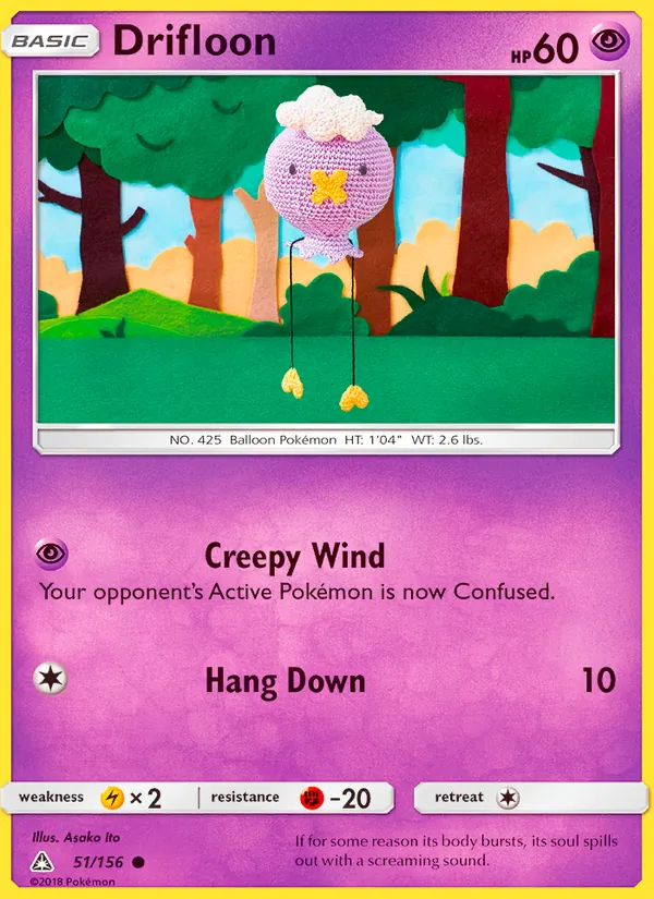 Drifloon Pokémon card