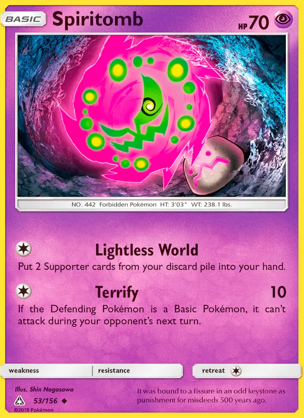 Spiritomb Pokémon card