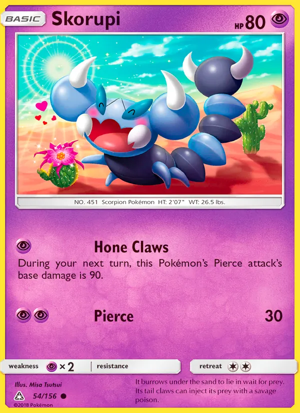 Skorupi Pokémon card