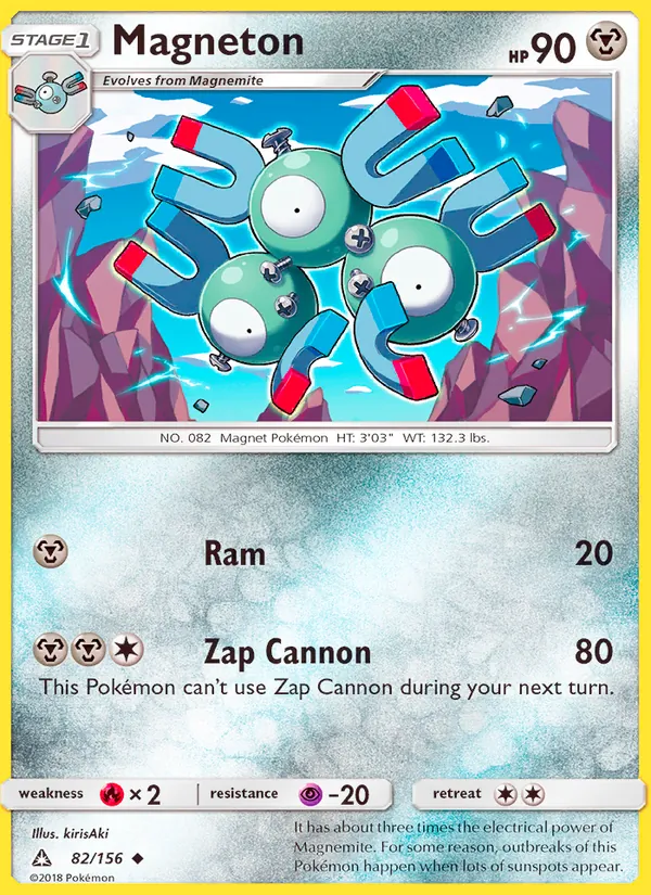 Magneton Pokémon card