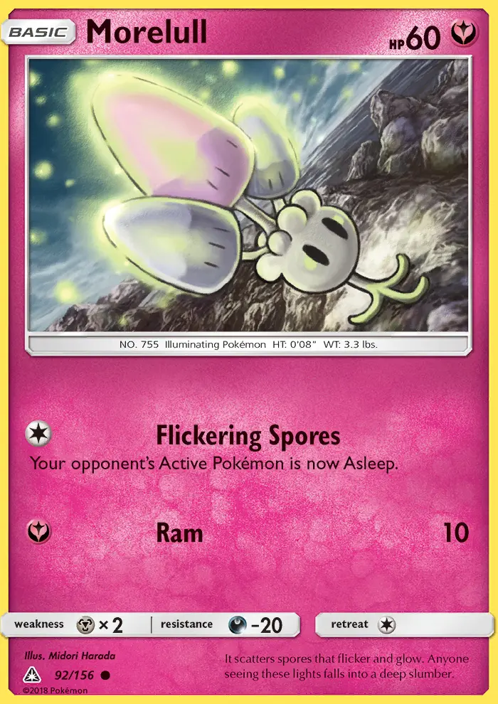 Morelull Pokémon card