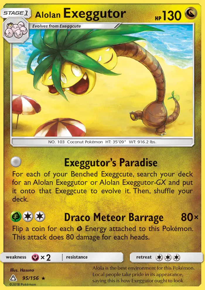 Alolan Exeggutor Pokémon card