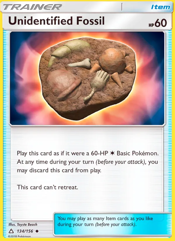 Unidentified Fossil card