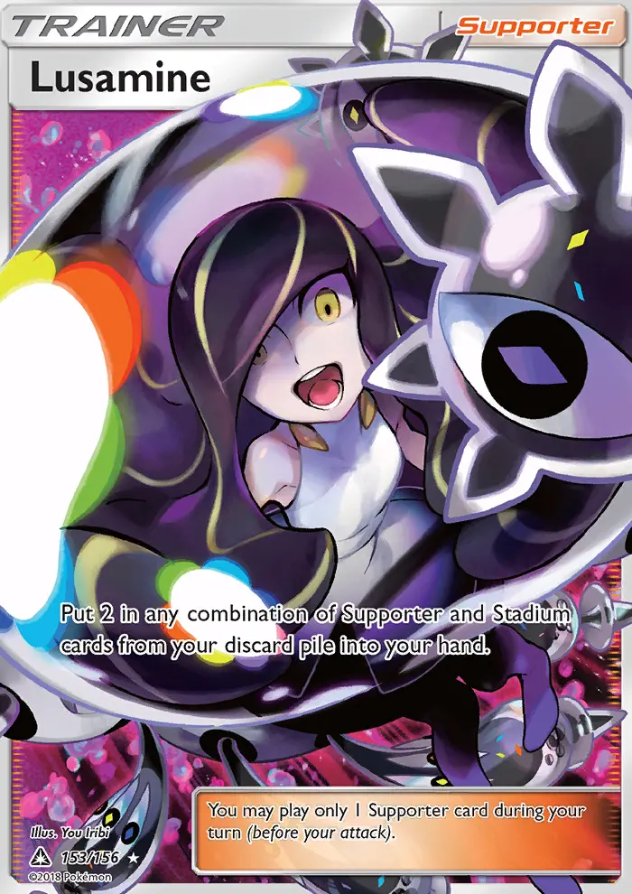 Lusamine Pokémon card