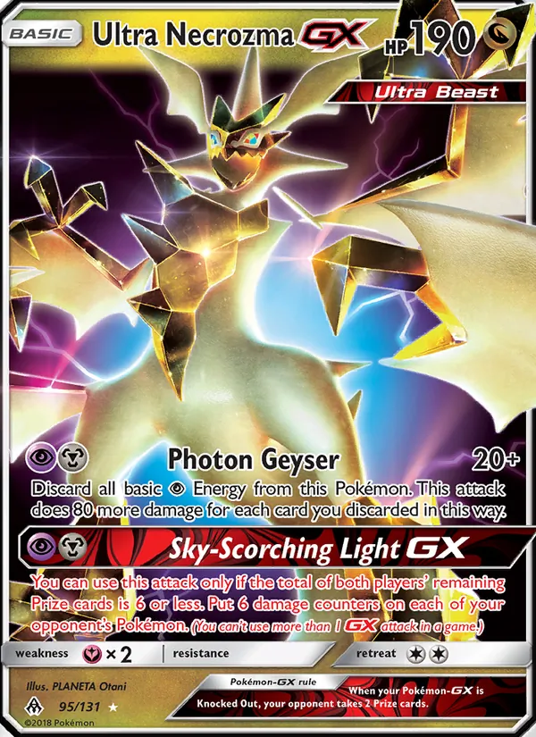 Ultra Necrozma GX Pokémon card