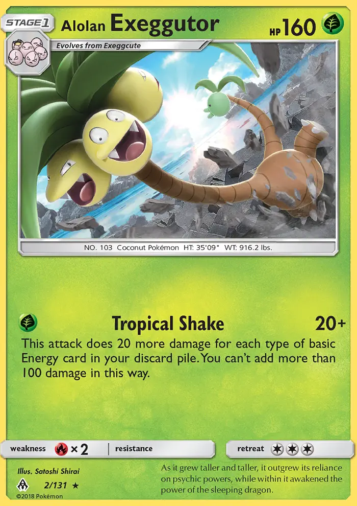 Alolan Exeggutor Pokémon card