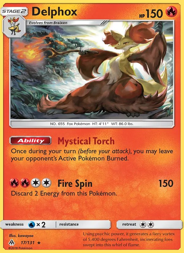 Delphox Pokémon card