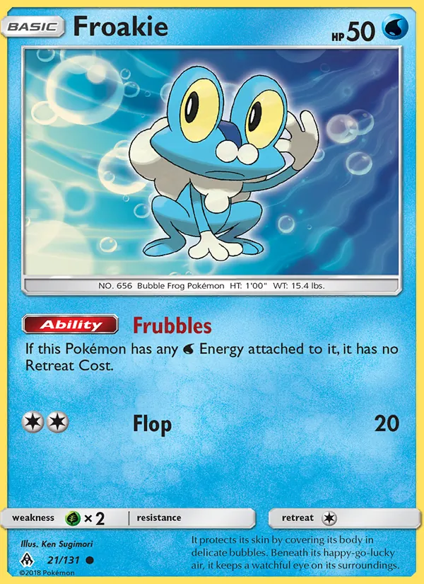 Froakie Pokémon card