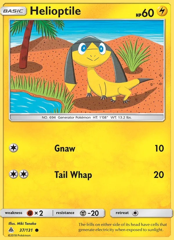 Helioptile Pokémon card