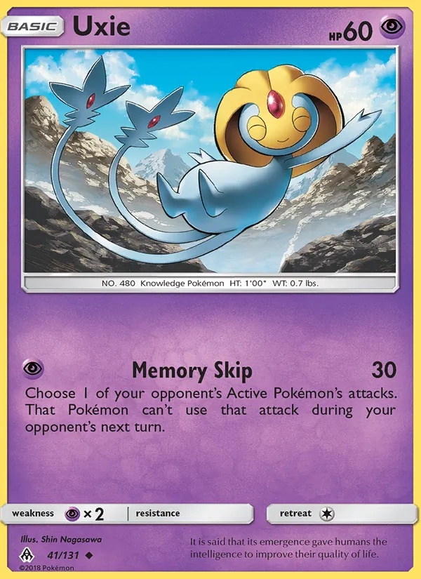 Uxie Pokémon card