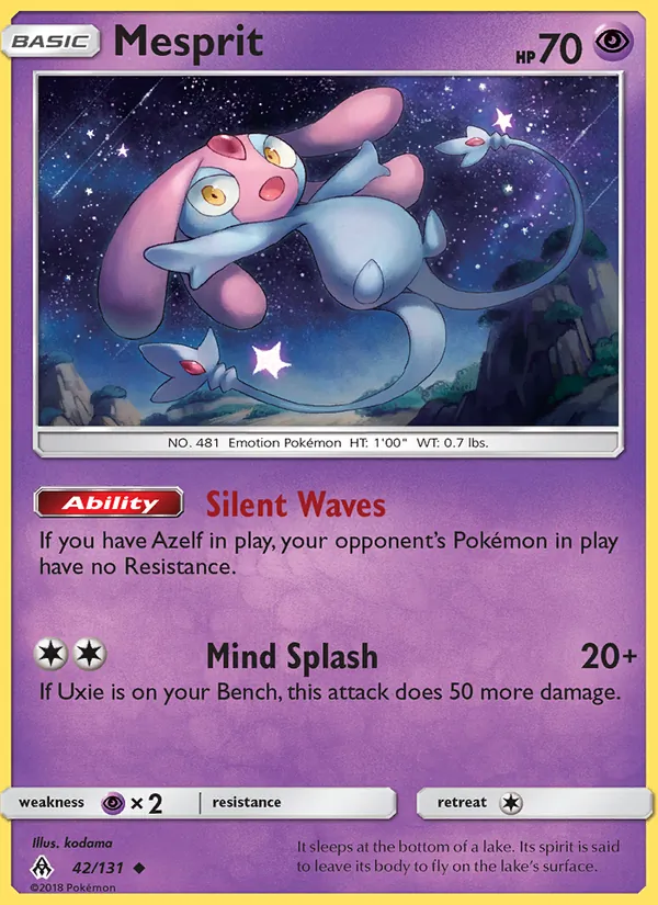 Mesprit Pokémon card