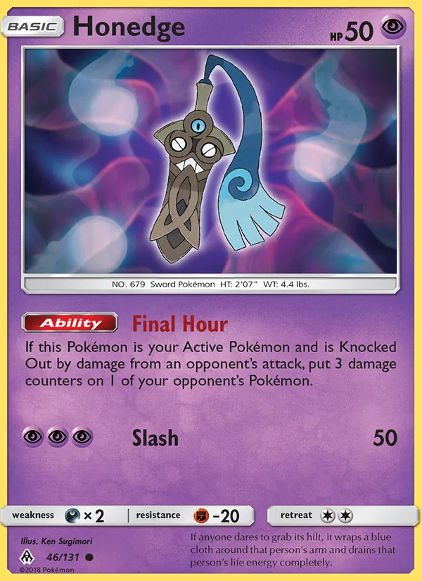 Honedge Pokémon card