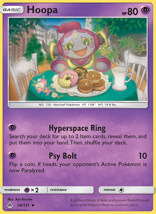 Hoopa Pokémon card