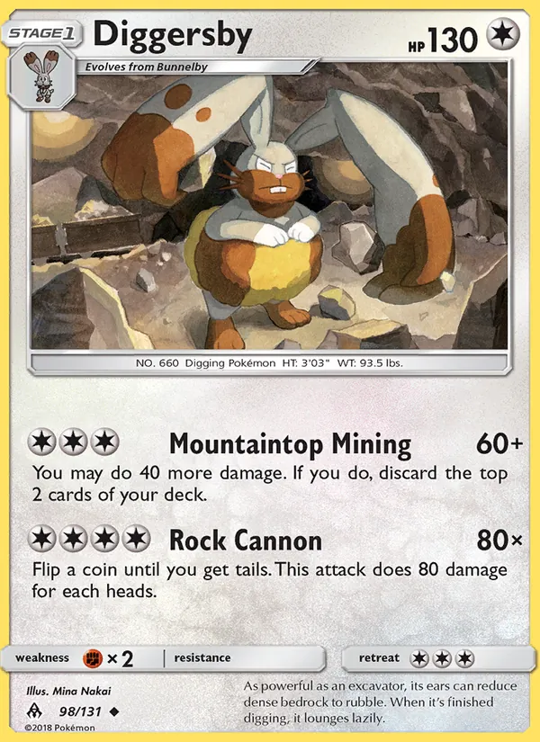 Diggersby Pokémon card
