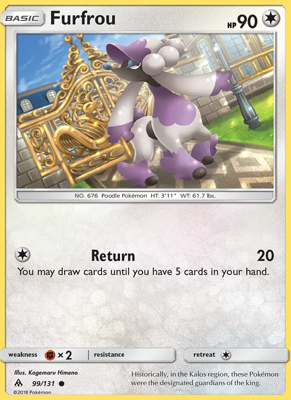 Furfrou Pokémon card