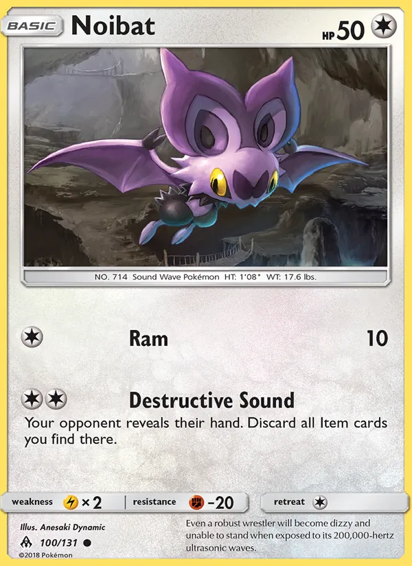 Noibat Pokémon card