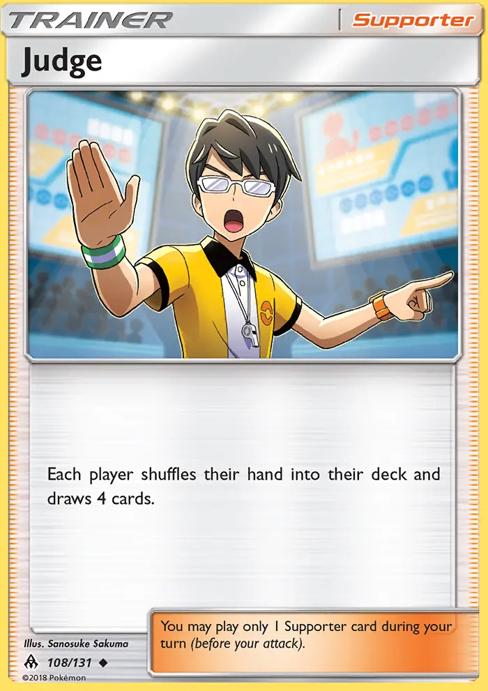 Judge Pokémon card