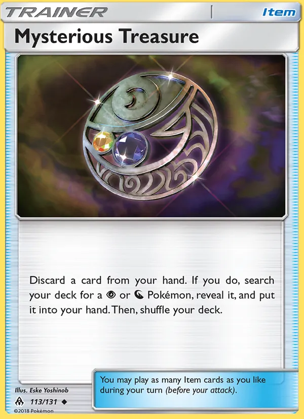 Mysterious Treasure card