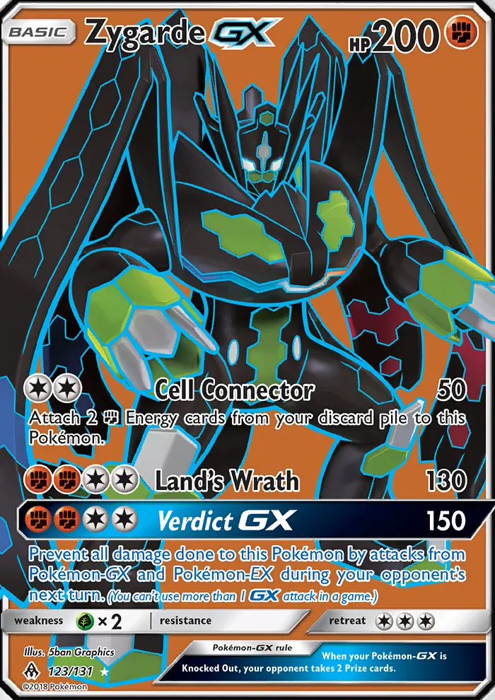Zygarde GX Pokémon card