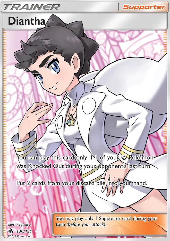 Diantha Pokémon card