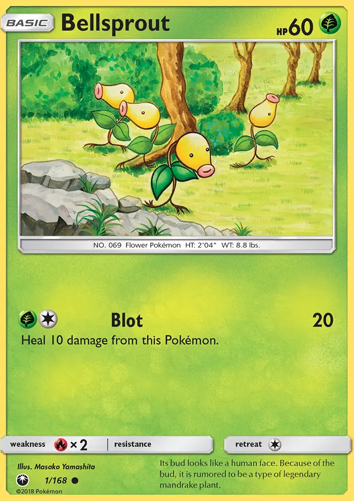 Bellsprout Pokémon card