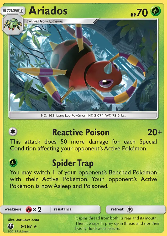 Ariados Pokémon card