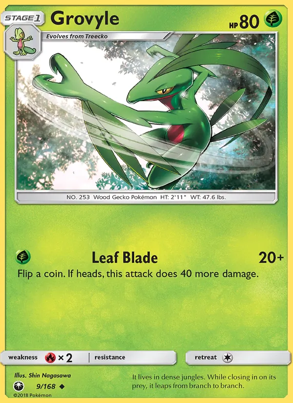 Grovyle Pokémon card