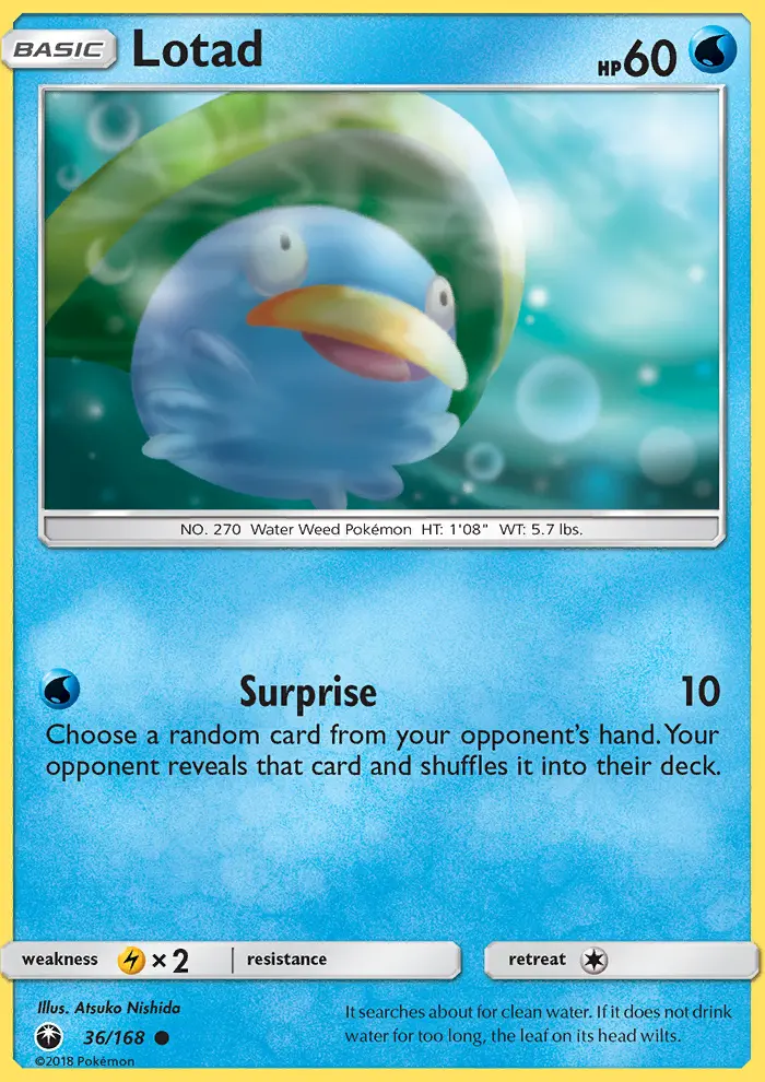 Lotad Pokémon card