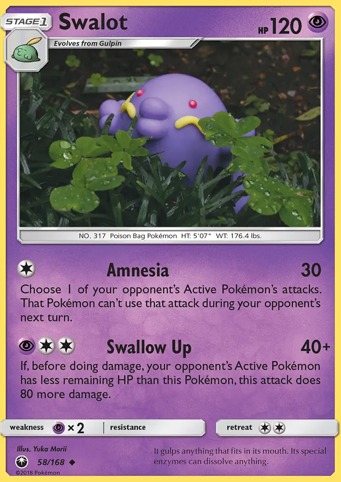 Swalot Pokémon card