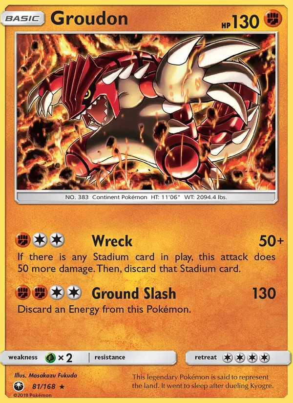 Groudon Pokémon card