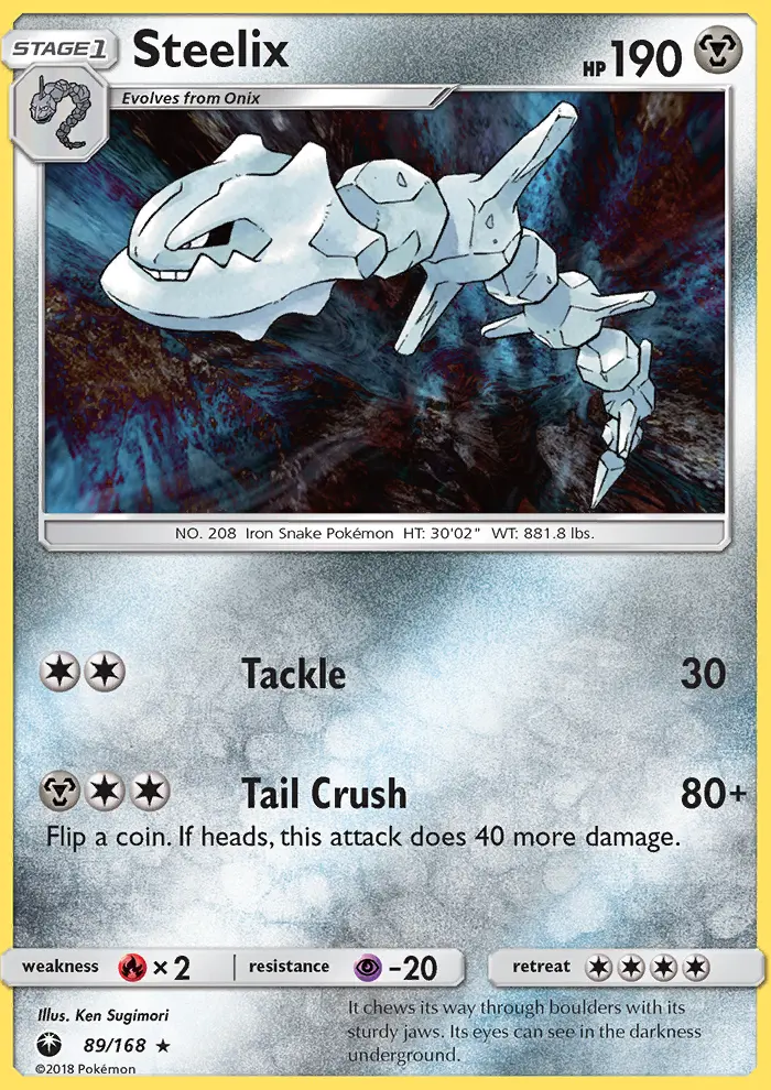 Steelix Pokémon card