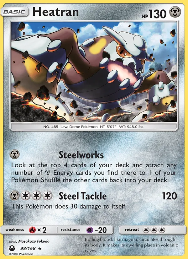 Heatran Pokémon card