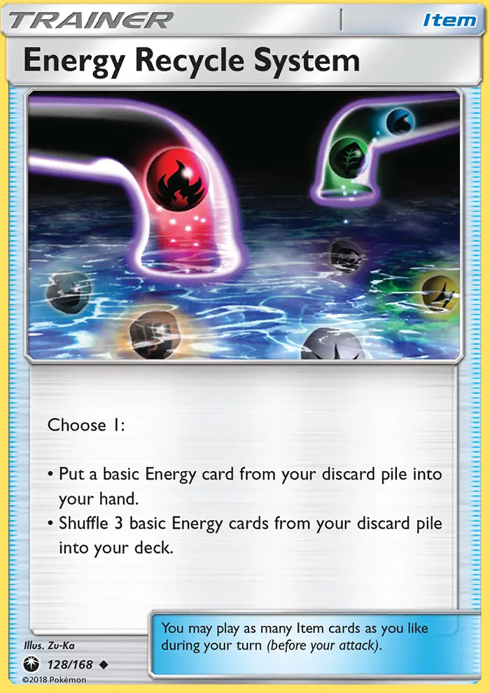 Energy Recycle System Pokémon card