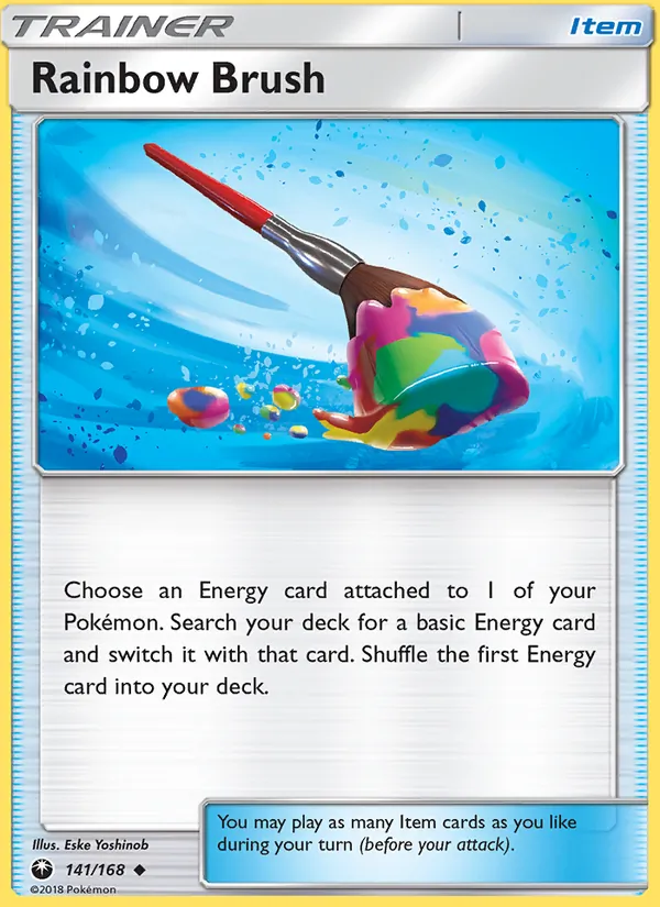 Rainbow Brush card