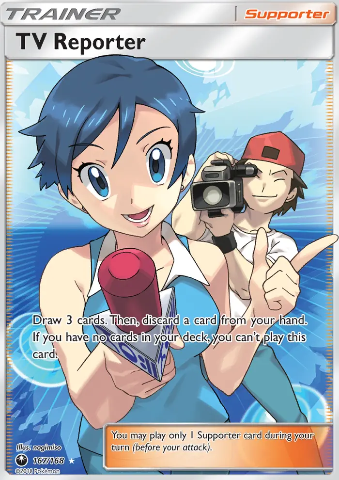 TV Reporter Pokémon card