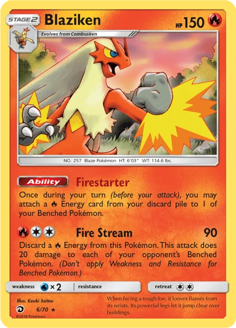 Blaziken Pokémon card