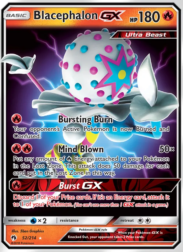 Blacephalon GX Pokémon card